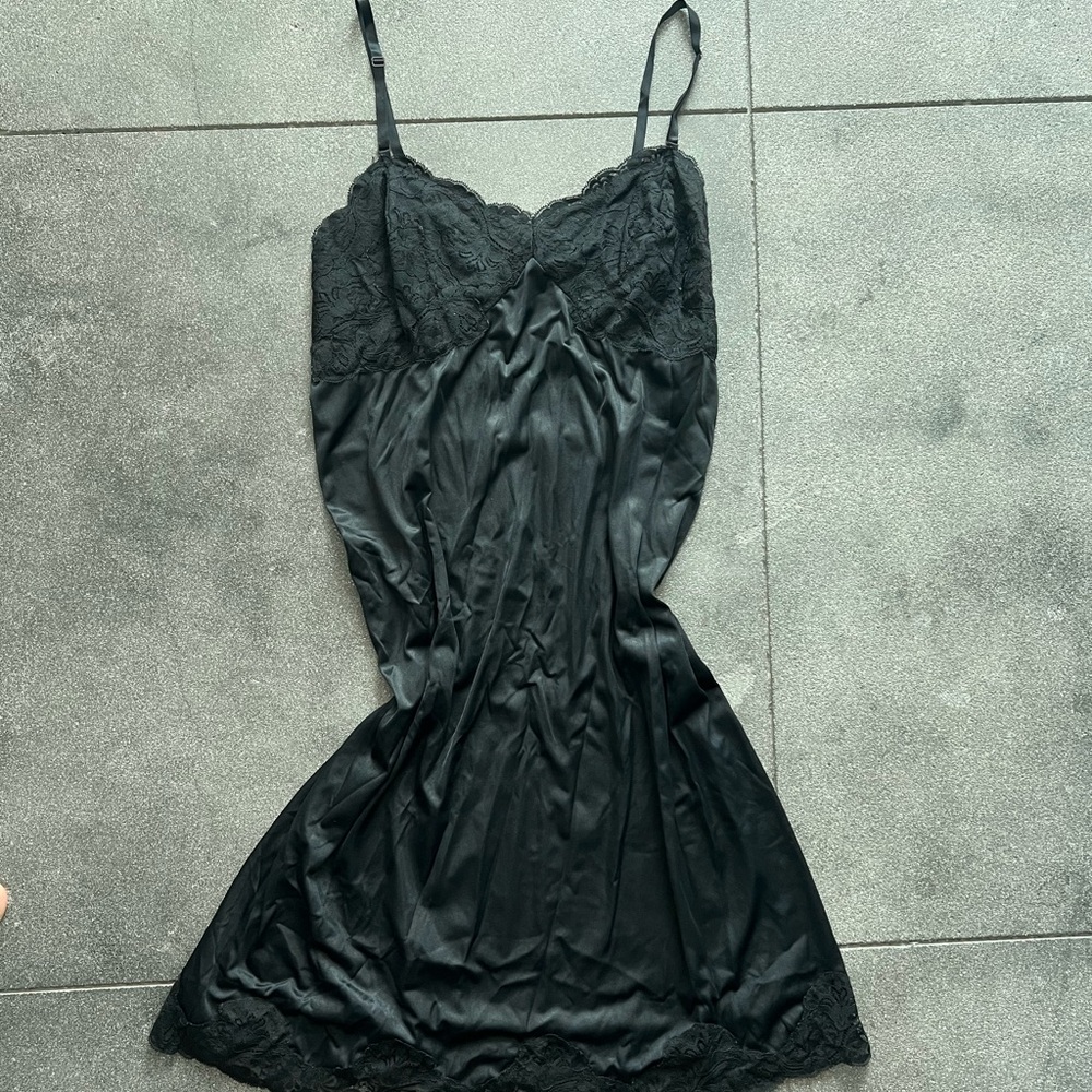Vintage Black Slip dress